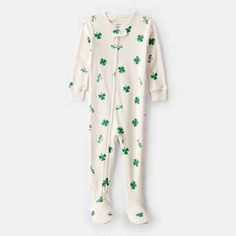 Baby Carter's Loose Fit St. Patrick's Day 2-Way Zip Pajama One-Piece