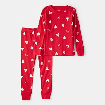 Toddler Girl Carter's 2 pc Valentine's Day Heart Pajama Top & Pajama Bottoms Set