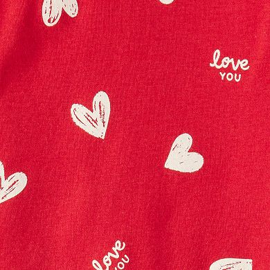 Toddler Girl Carter's 2-pc. Valentine's Day Heart Pajama Top & Pajama Bottoms Set