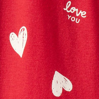 Baby Carter's Loose Fit Valentine's 2-Way Zip Pajama One-Piece