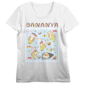 Juniors' Bananya Sushi Graphic Tee