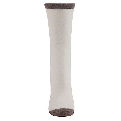 Women's Soft Tipped Flat Knit Wool Blend Blend Crew Sock
