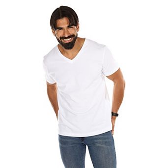Mens 2 Pair Pack V-neck T-shirt Undershirt