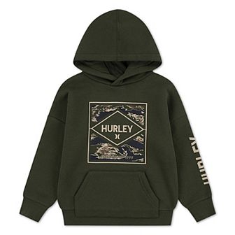 Boys 4-7 Hurley Graphic Fleece Oversized Pullover Hoodie
