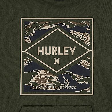 Boys 4-7 Hurley Graphic Fleece Oversized Pullover Hoodie