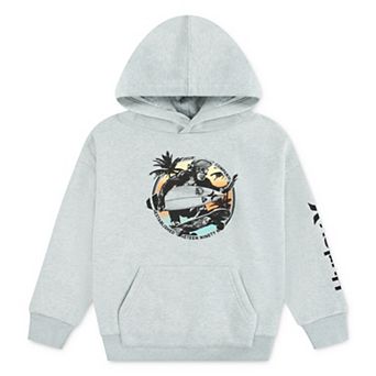 Boys 4-7 Hurley Oversized Graphic Surfer Monkey Fleece Pullover Hoodie