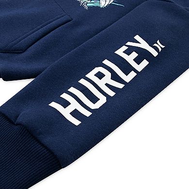 Boys 4-7 Hurley Surfer Bird Graphic Fleece Oversized Pullover Hoodie