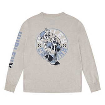 Boys 4-7 Hurley Skeleton Skater Long Sleeve T-shirt