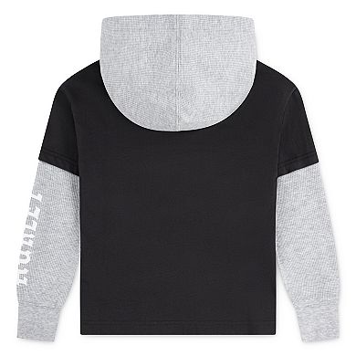 Boys 4-7 Hurley Shark Twofer Pullover Hoodie