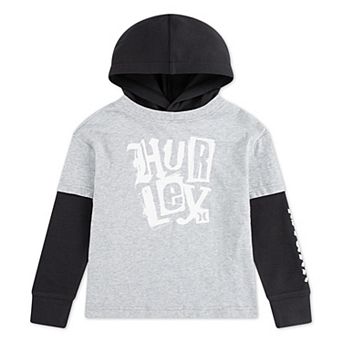 Boys 4-7 Hurley Twofer Pullover Hoodie