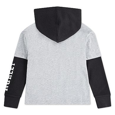 Boys 4-7 Hurley Twofer Pullover Hoodie