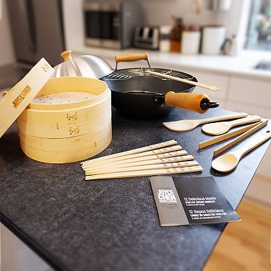 Joyce Chen Professional Series Nonstick 14" 13-Piece Wok Bundle