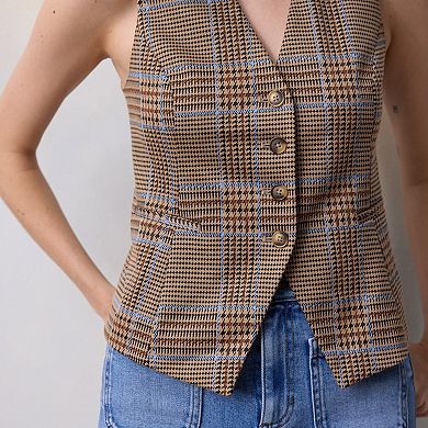 Petite LC Lauren Conrad Longline V-Neck Vest