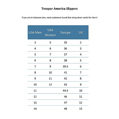 Trooper America Men's Bandana Print Slip On House Shoe Slipper