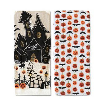 Celebrate Together™ Halloween 2-Pack Spooky House Kitchen Towels
