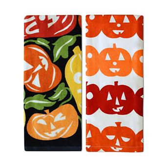 Celebrate Together™ Halloween 2-Pack Pumpkin Patch Kitchen Towel Set