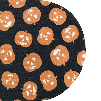 Celebrate Together Halloween Jack-O'-Lantern Print Braided Table Runner