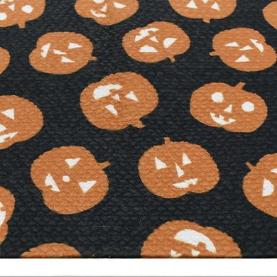Celebrate Together Halloween Jack-O'-Lantern Print Braided Table Runner