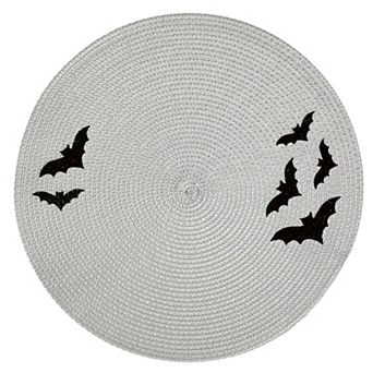 Celebrate Together™ Halloween Embroidered Bats Round Placemat