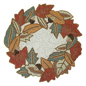 Celebrate Together™ Fall Leaves Beaded Placemat
