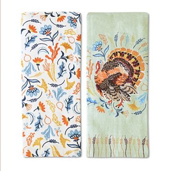 Celebrate Together™ Fall 2-Pack Turkey Kitchen Towels