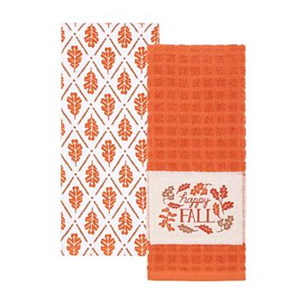 Celebrate Together™ Fall 2-Pack Happy Fall Patch Kitchen Towels