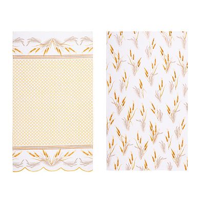 Celebrate Together™ Fall 2-Pack Wheat Kitchen Towels