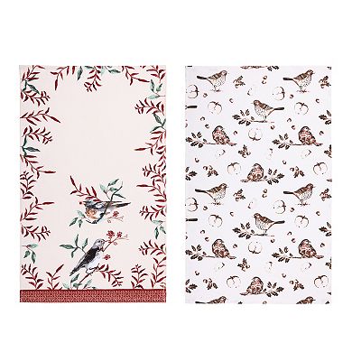 Celebrate Together™ Fall 2-Pack Birds Kitchen Towels