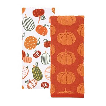 Celebrate Together™ Fall 2-Pack Terry Pumpkins Kitchen Towels