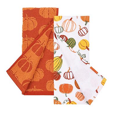 Celebrate Together™ Fall 2-Pack Terry Pumpkins Kitchen Towels