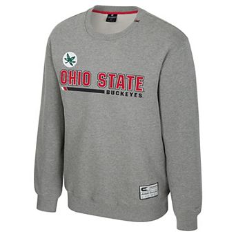Men's Ohio State Buckeyes Charlie Grey Crewneck Sweatshirt
