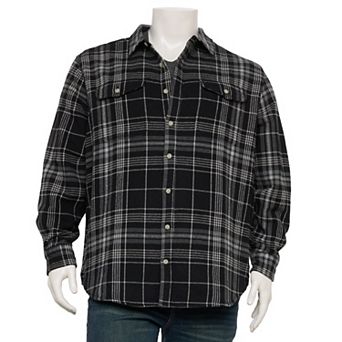 Big & Tall Sonoma Goods For Life® Heavyweight Flannel Long Sleeve Button-Down Shirt
