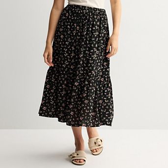 Juniors' Live To Be Spoiled Button Front Mini Skirt