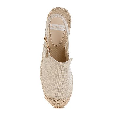 Rag & Co. ZALLI Women's Slingback Espadrille Sandals