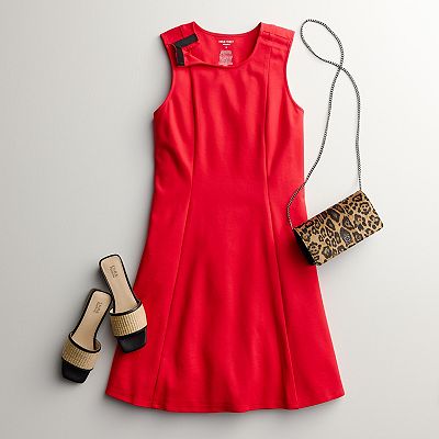 Women's Nine West Adaptive Easy Dressing Flared Mini Dress