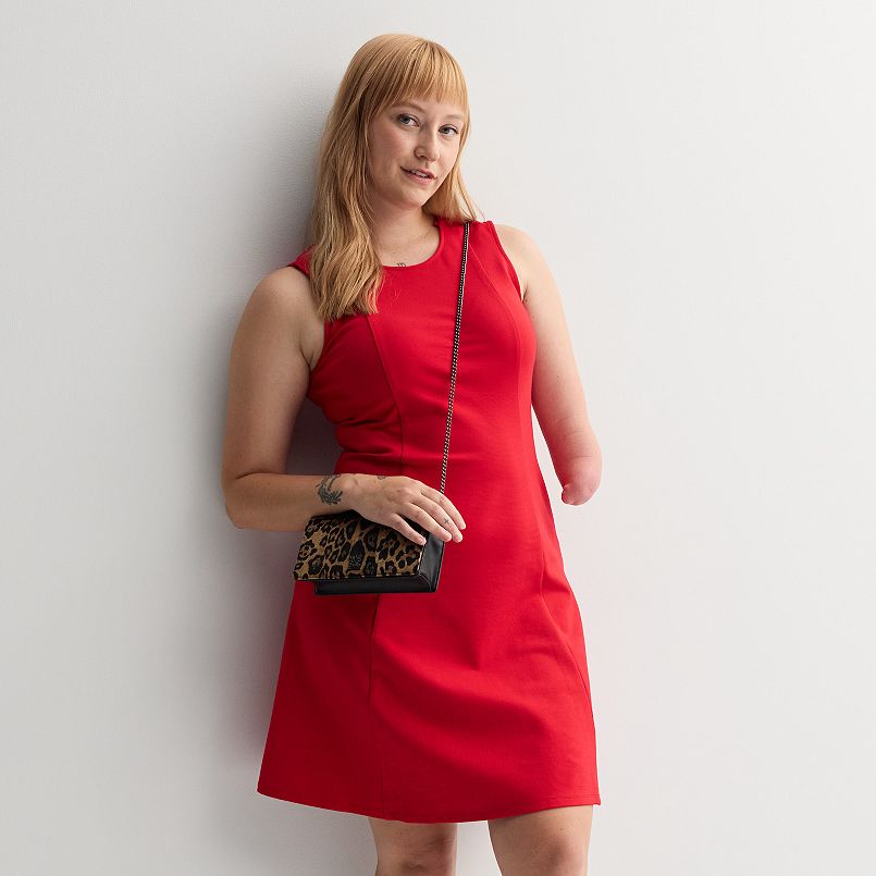 Women's Nine West Adaptive Easy Dressing Flared Mini Dress
