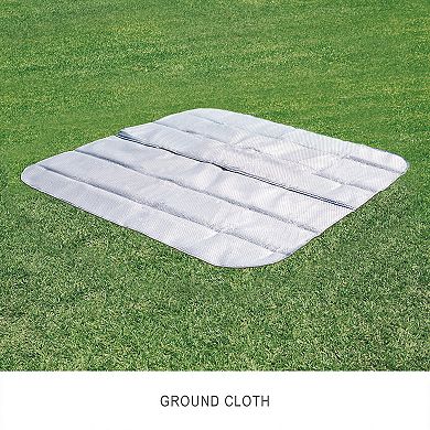 Intex: PureSpa: Chevron Deluxe Inflatable 6 Person 77" Square Outdoor Heated Hot Tub