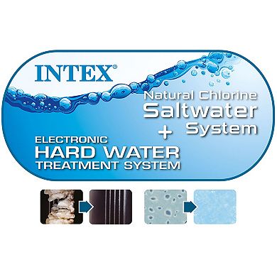 Intex: PureSpa: Chevron Deluxe Inflatable 6 Person 77" Square Outdoor Heated Hot Tub