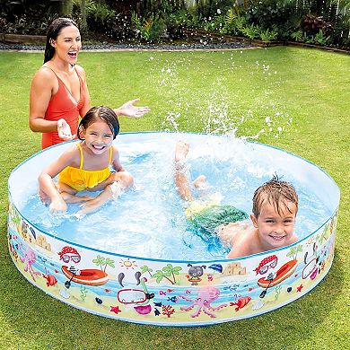 Intex: Snapset Pool: Fun At The Beach 5'x10" Water Splash Kiddie Pool