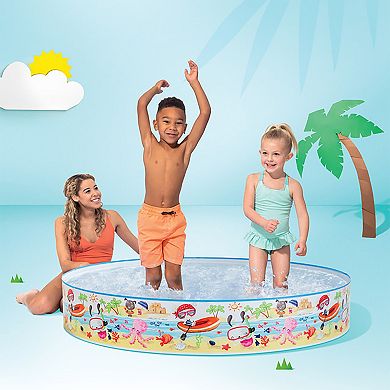 Intex: Snapset Pool: Fun At The Beach 5'x10" Water Splash Kiddie Pool