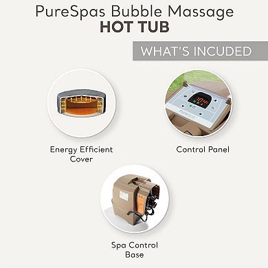Intex: PureSpa: Sahara Tan Inflatable 4 Person 77" Hot Tub Set
