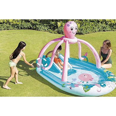 Intex: Friendly Octopus 92"x72"x59" Inflatable Play Center Water Slide