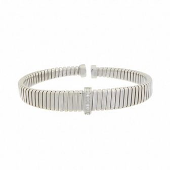 Meshmerise 1/10 Carat T.W. Diamond Goose Cuff Bracelet