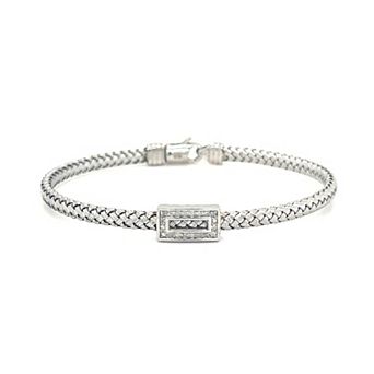 Meshmerise 1/6 Carat T.W. Diamond Rectangle Accent Bracelet