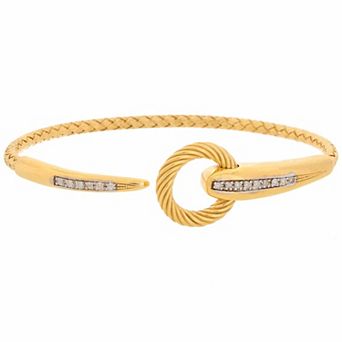 Meshmerise 1/8 Carat T.W. Diamond Rope Cuff Bracelet
