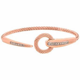 Meshmerise 1/8 Carat T.W. Diamond Rope Cuff Bracelet