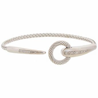 Meshmerise 1/8 Carat T.W. Diamond Rope Cuff Bracelet