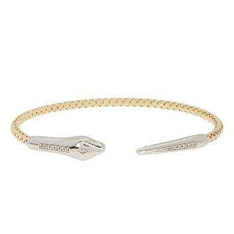 Meshmerise 1/8 Carat T.W. Diamond Snake Cuff Bracelet