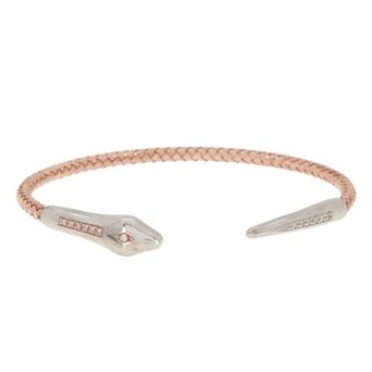 Meshmerise 1/8 Carat T.W. Diamond Snake Cuff Bracelet