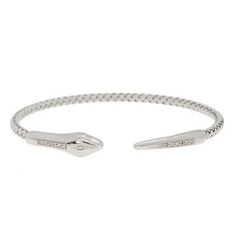 Meshmerise 1/8 Carat T.W. Diamond Snake Cuff Bracelet